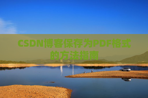 CSDN博客保存为PDF格式的方法指南